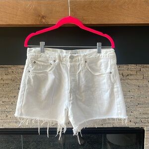 EUC Agolde Parker Long Short in Panna Cotta 28